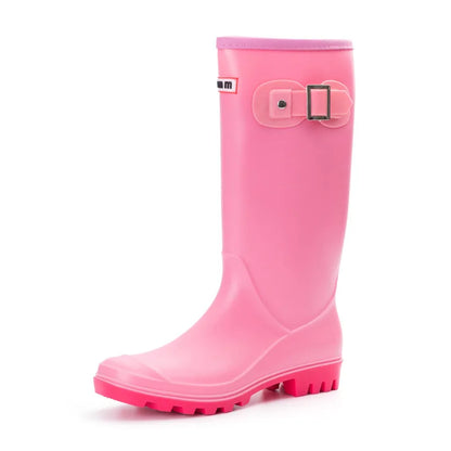 AquaStride | Stylish Durable Waterproof Rubber Rain Boots for Women 7