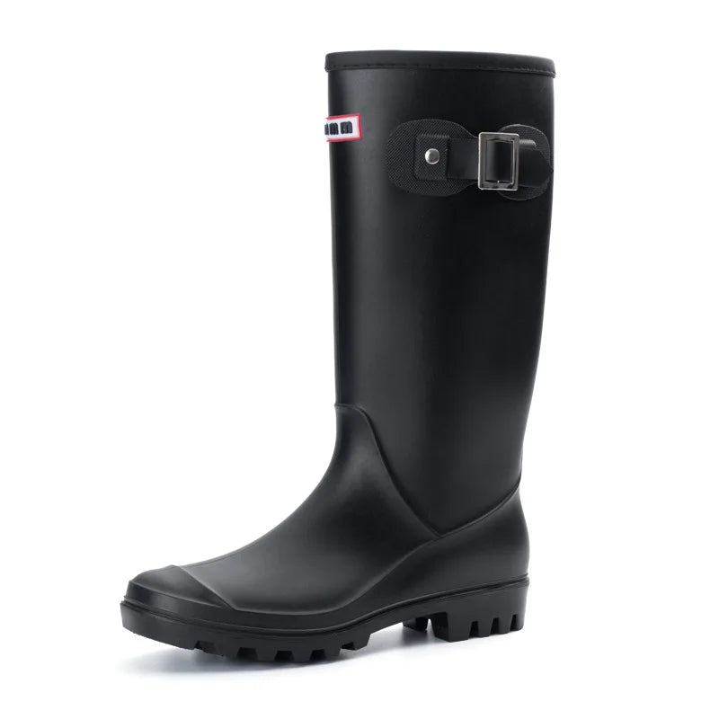 AquaStride | Stylish Durable Waterproof Rubber Rain Boots for Women 8
