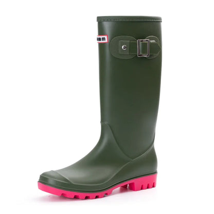 AquaStride | Stylish Durable Waterproof Rubber Rain Boots for Women 9
