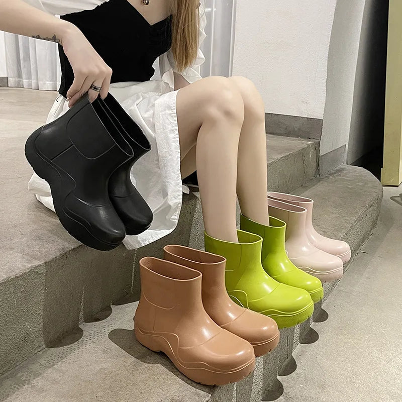 AquaStride | Stylish Waterproof Anti-Slip Women's Rain Boots 2