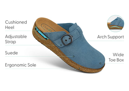 AquaSuede | Stylish Comfortable Clogs for Men with Adjustable Strap 2