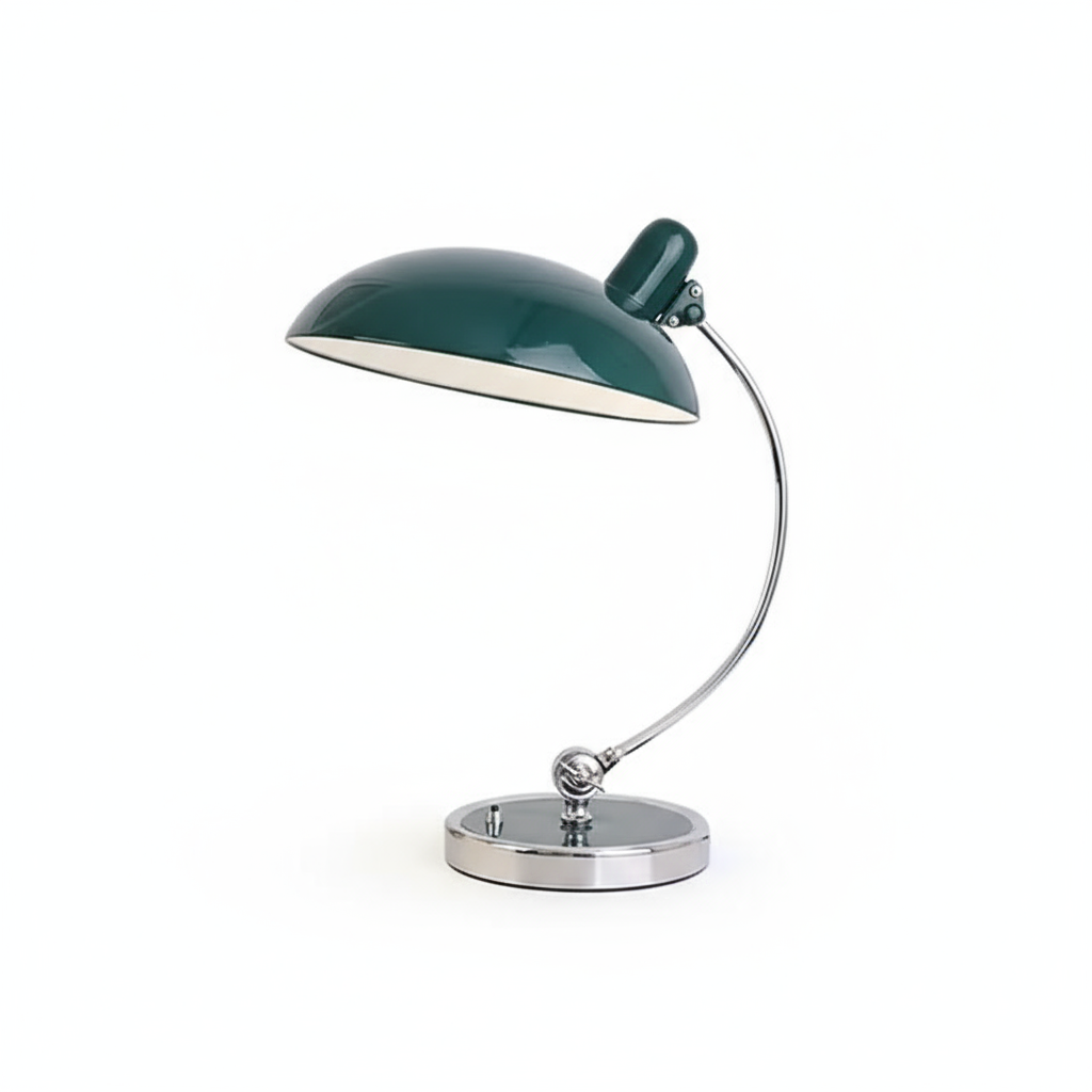 Simple Adjustable Table Lamp with Curved Arm