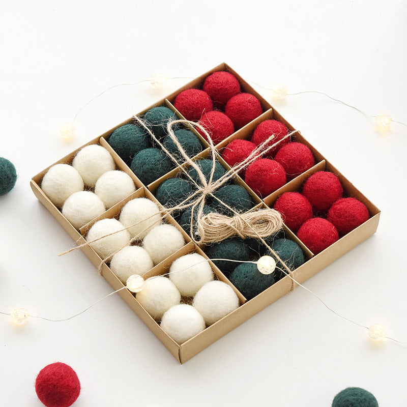 Soft Faux Snowball Decorations - Fesara