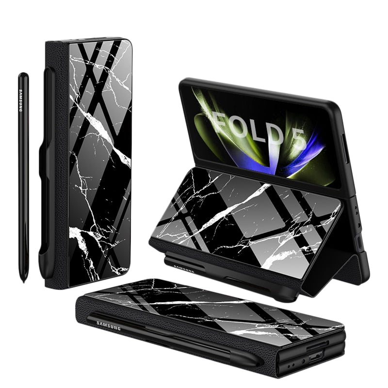 ArmorGuard | Durable Shockproof Leather Case for Samsung Galaxy Z Fold 5/4 19