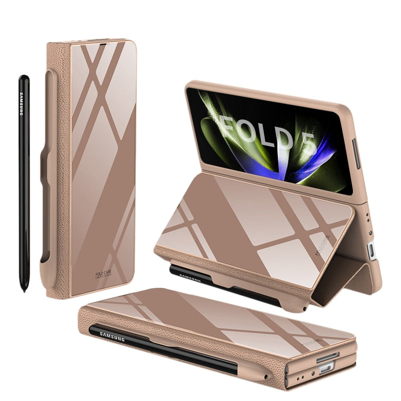 ArmorGuard | Durable Shockproof Leather Case for Samsung Galaxy Z Fold 5/4 5