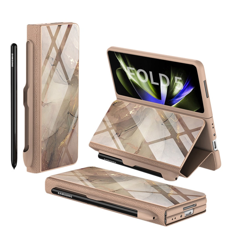 ArmorGuard | Durable Shockproof Leather Case for Samsung Galaxy Z Fold 5/4 7