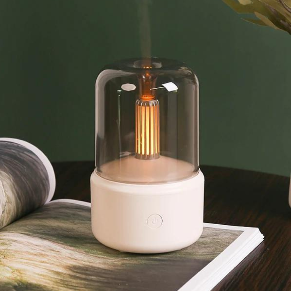 Compact Mini Essential Oil Diffuser with LED Nightlight