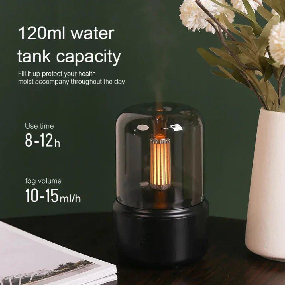 Compact Mini Essential Oil Diffuser with LED Nightlight