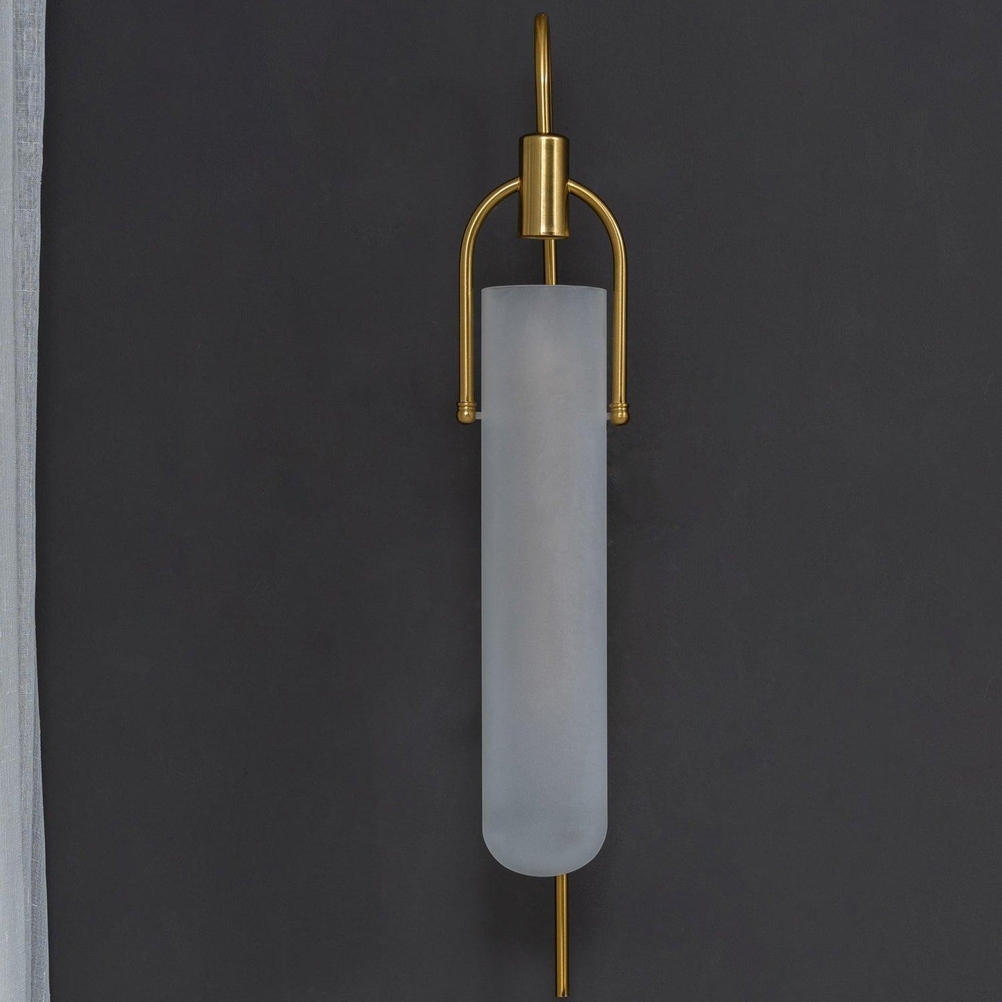 Metal Frame Glass Panel Lamp