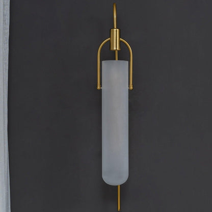 Metal Frame Glass Panel Lamp