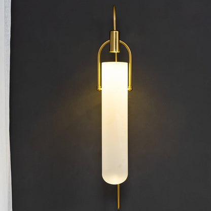 Metal Frame Glass Panel Lamp