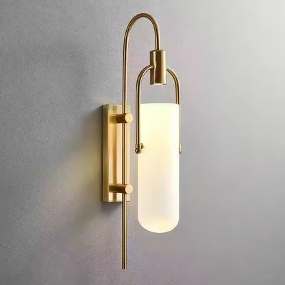 Metal Frame Glass Panel Lamp