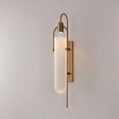 Metal Frame Glass Panel Lamp