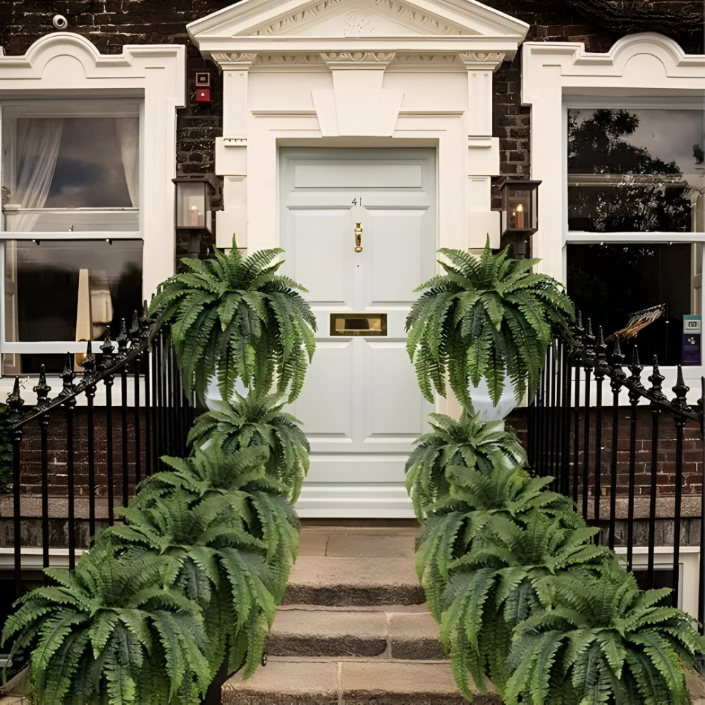 Realistic Green Boston Fern Indoor Plant Decoration