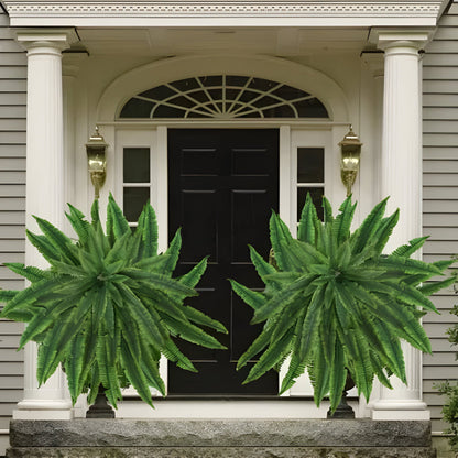 Realistic Green Boston Fern Indoor Plant Decoration
