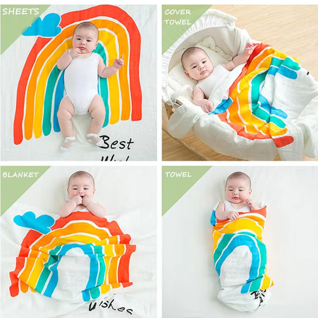 Soft Baby Blanket and Swaddle Wrap for Infants