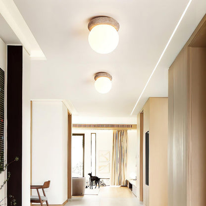 Natural Stone LED Ceiling Light