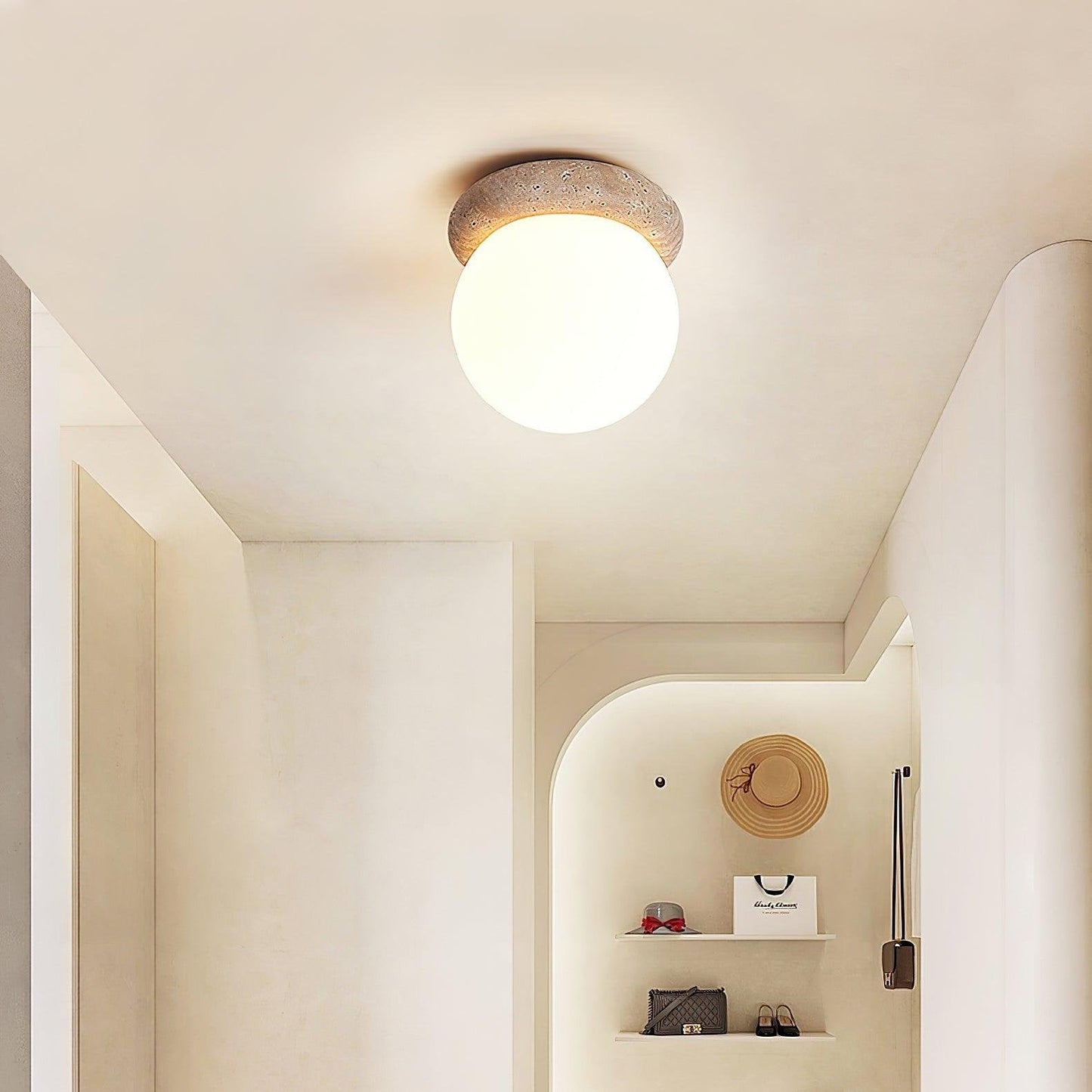 Natural Stone LED Ceiling Light