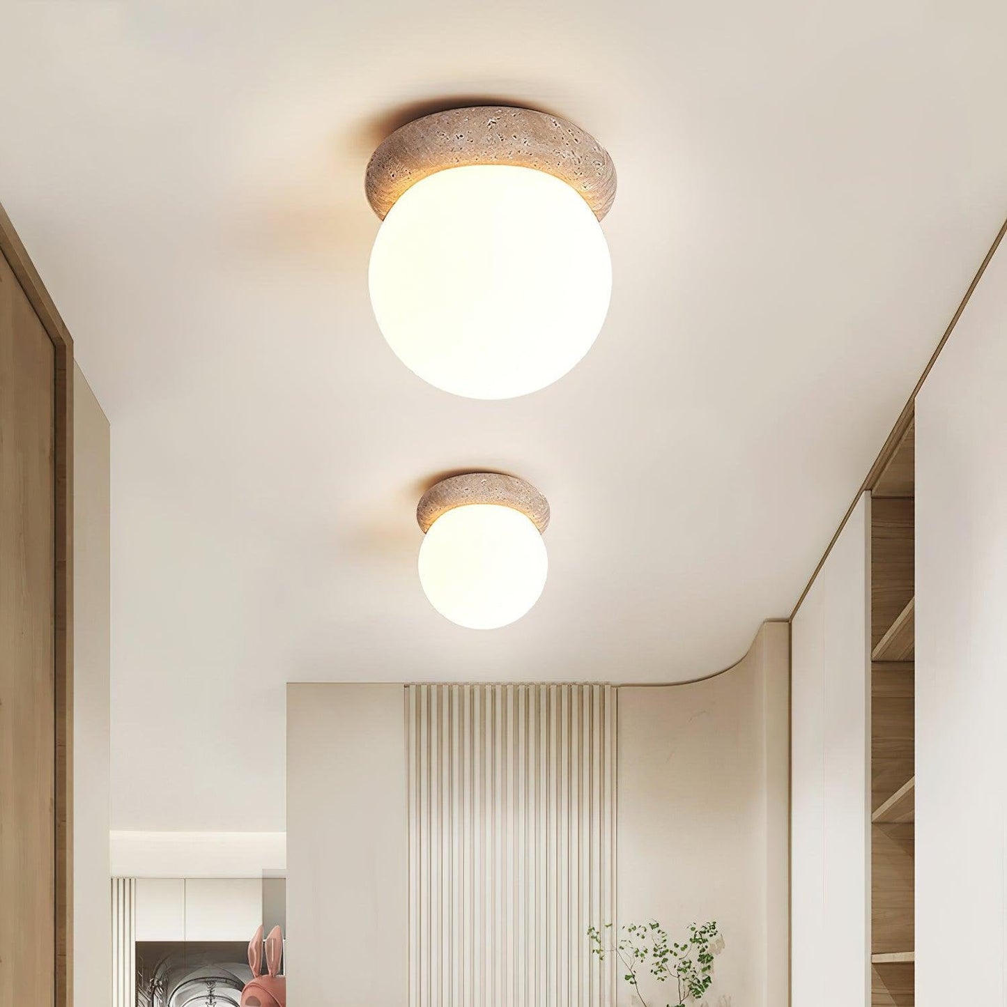 Natural Stone LED Ceiling Light - Fesara