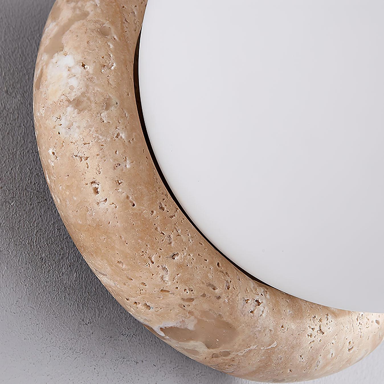Contemporary Stone Outdoor LED Wall Lamp