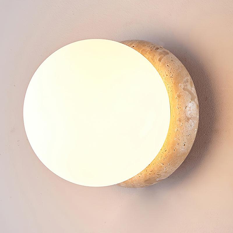 Contemporary Stone Outdoor LED Wall Lamp