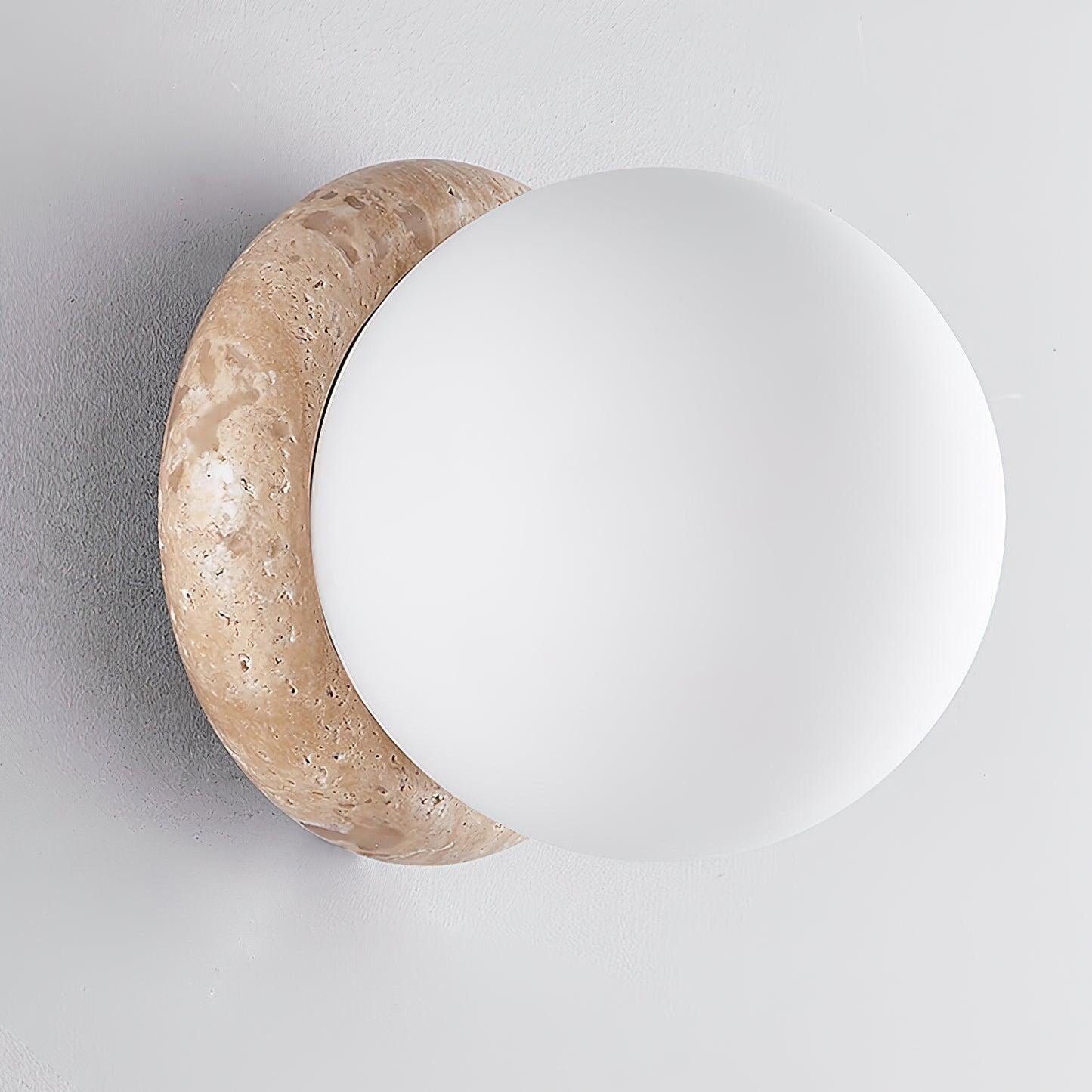 Contemporary Stone Outdoor LED Wall Lamp