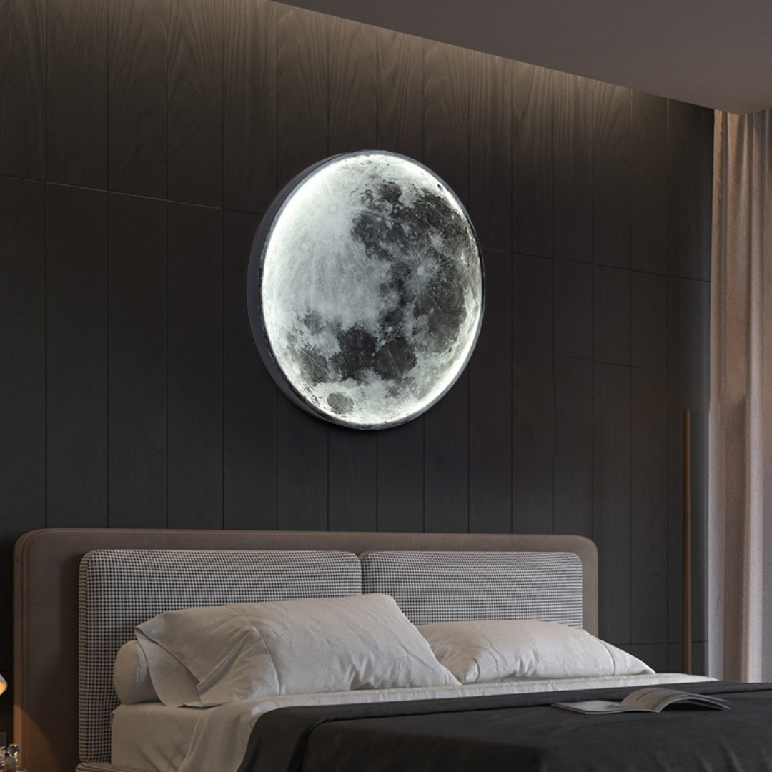 Stylish Moon Phase LED Wall Light