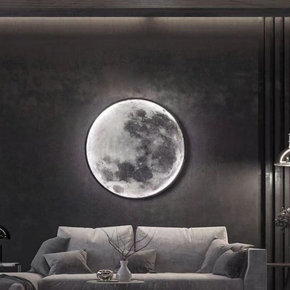 Stylish Moon Phase LED Wall Light - Fesara