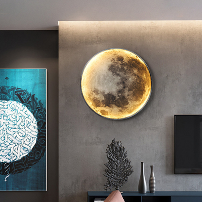 Stylish Moon Phase LED Wall Light