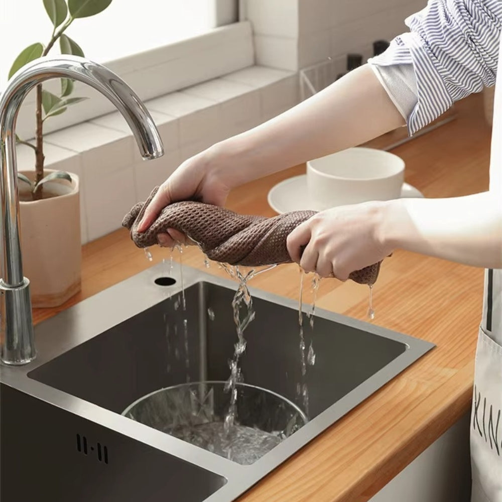 Absorbent Honeycomb Kitchen Tea Towels 3 Piece Set