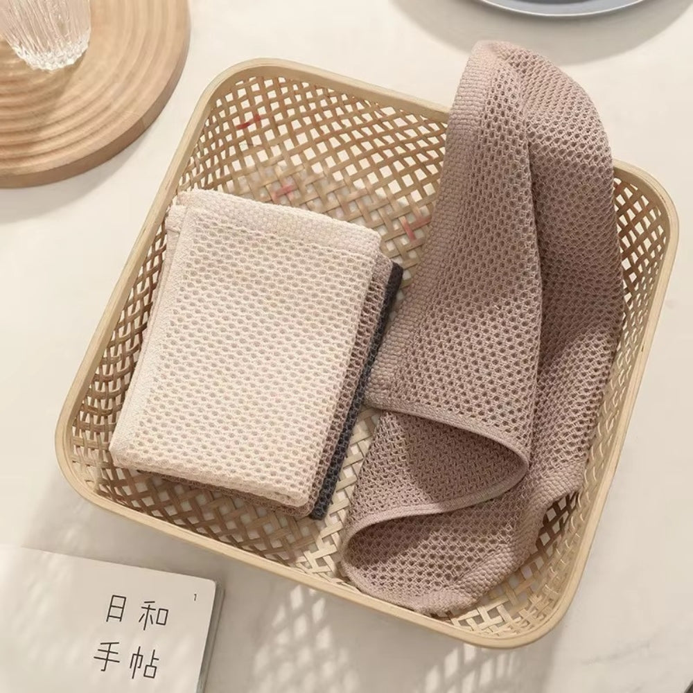 Absorbent Honeycomb Kitchen Tea Towels 3 Piece Set