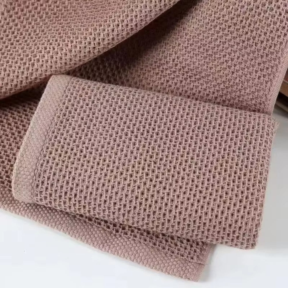 Absorbent Honeycomb Kitchen Tea Towels 3 Piece Set