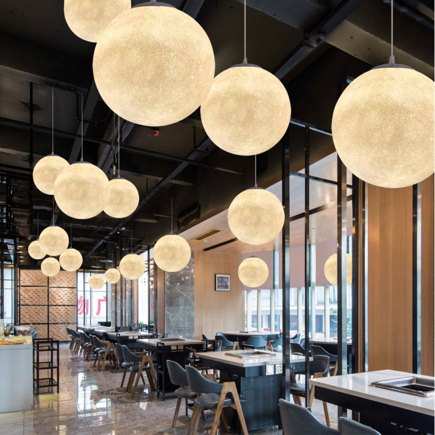 Auralis | Nostalgic Moon Pattern Hanging Lamp 1