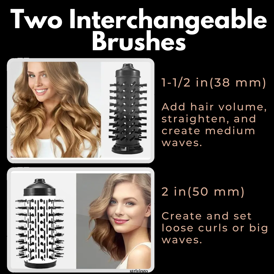 AureaGlow | Innovative Rotating 2-in-1 Hair Dryer and Styler 4