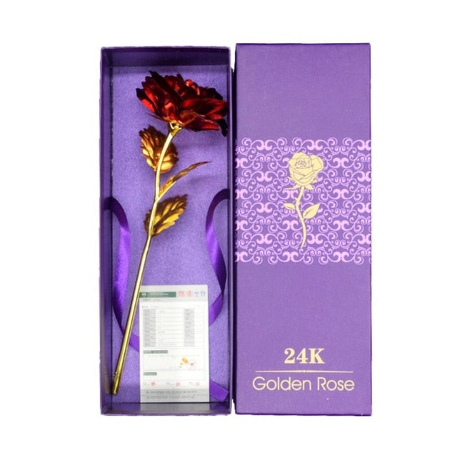 AureaRose | Elegant 24K Gold Plated Keepsake Gift of Everlasting Love 6