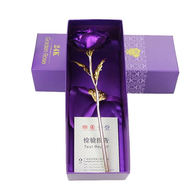 AureaRose | Elegant 24K Gold Plated Keepsake Gift of Everlasting Love 8