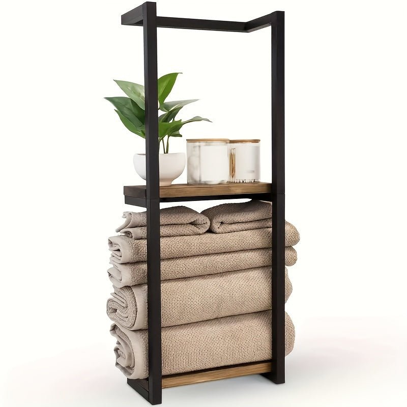 AureaSteel | Sleek Modern Wall Mounted Towel Holder for Elegant Bathrooms 6