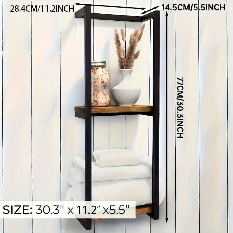 AureaSteel | Sleek Modern Wall Mounted Towel Holder for Elegant Bathrooms 7