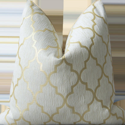 Gold Embellished Velvet Pillow Cover