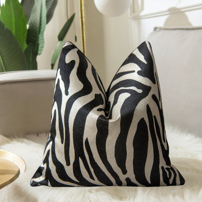 Gold Embellished Velvet Pillow Cover