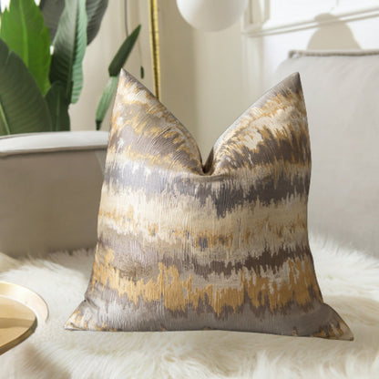 Gold Embellished Velvet Pillow Cover