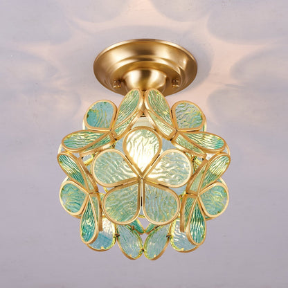 AuroraGlow | Elegant Stylish Gold Accent Ceiling Lamp 6