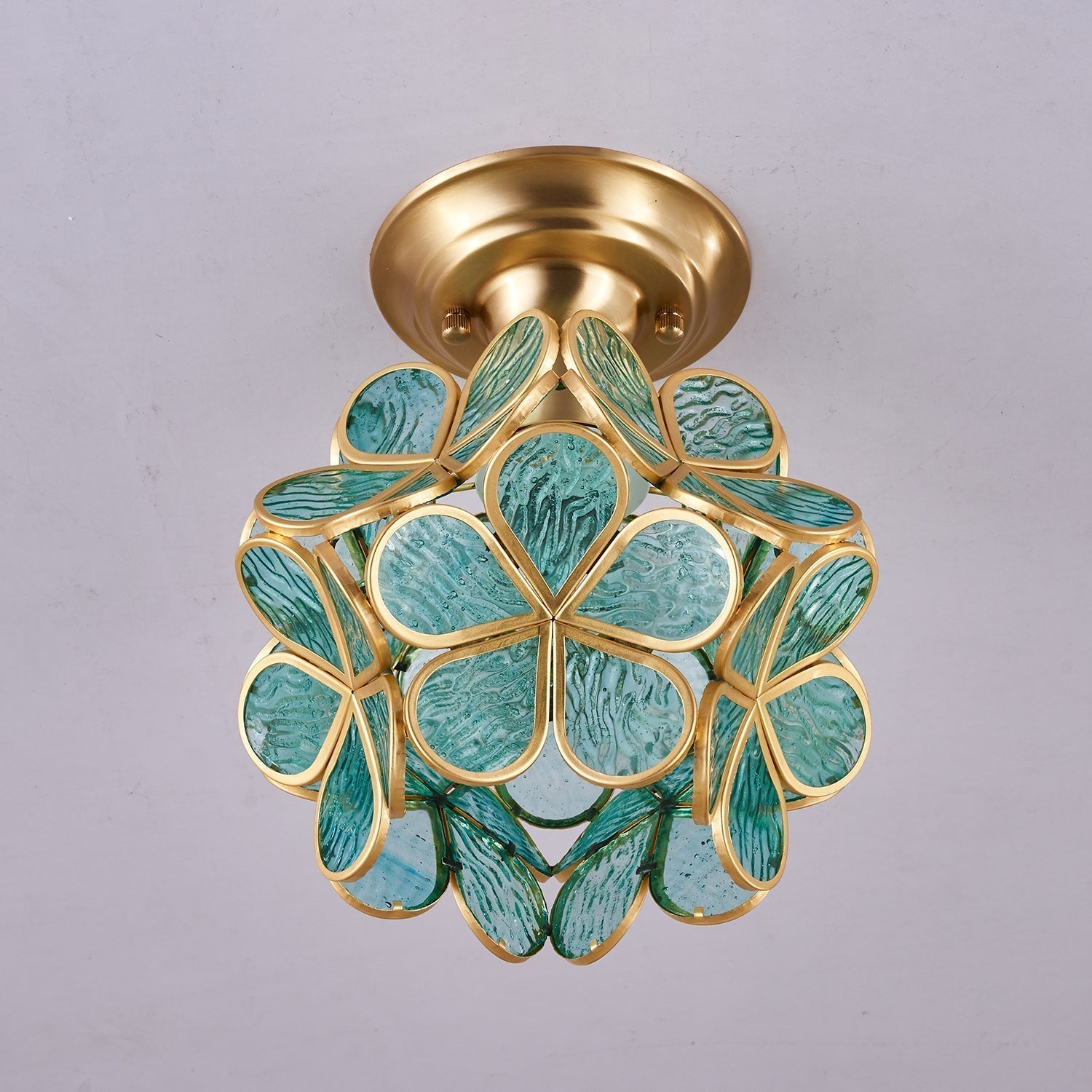 AuroraGlow | Elegant Stylish Gold Accent Ceiling Lamp 7