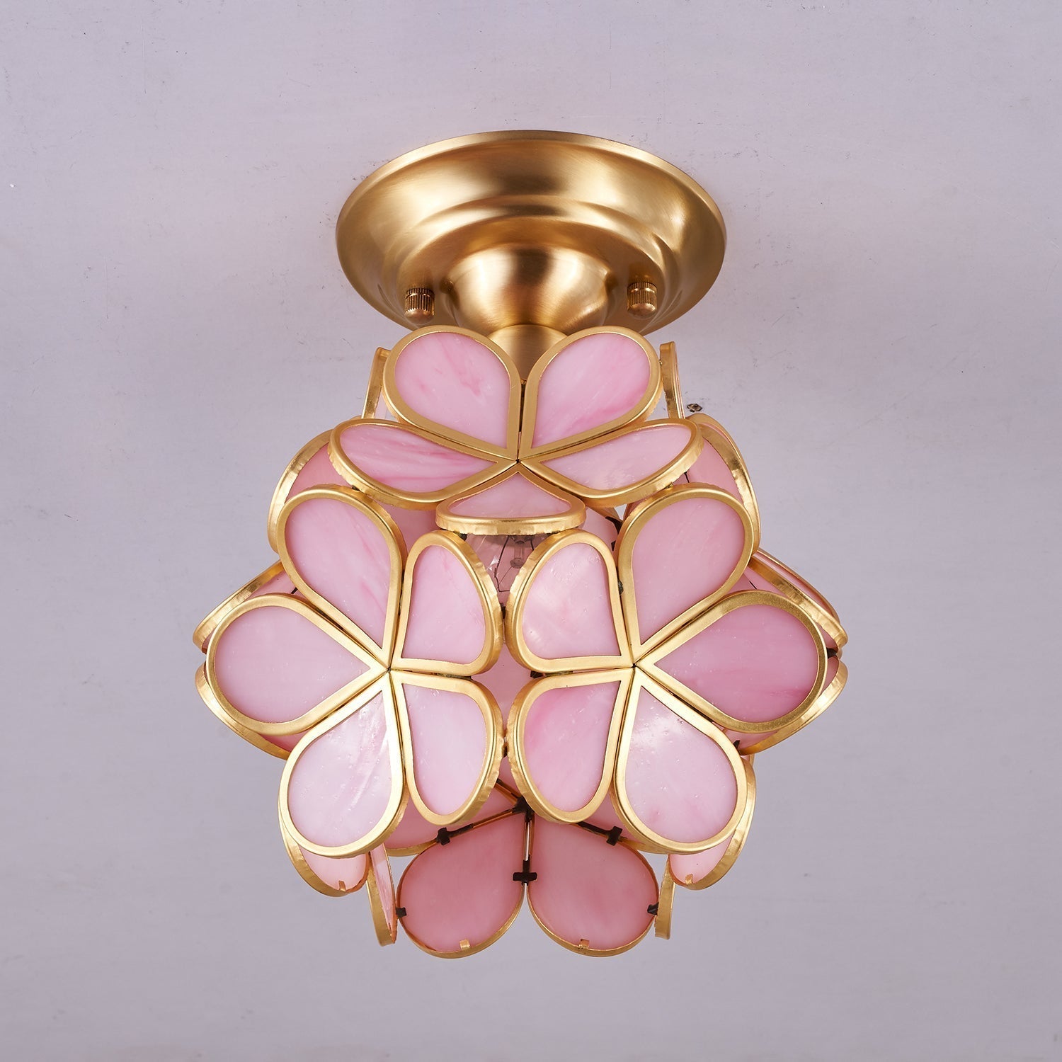AuroraGlow | Elegant Stylish Gold Accent Ceiling Lamp 9