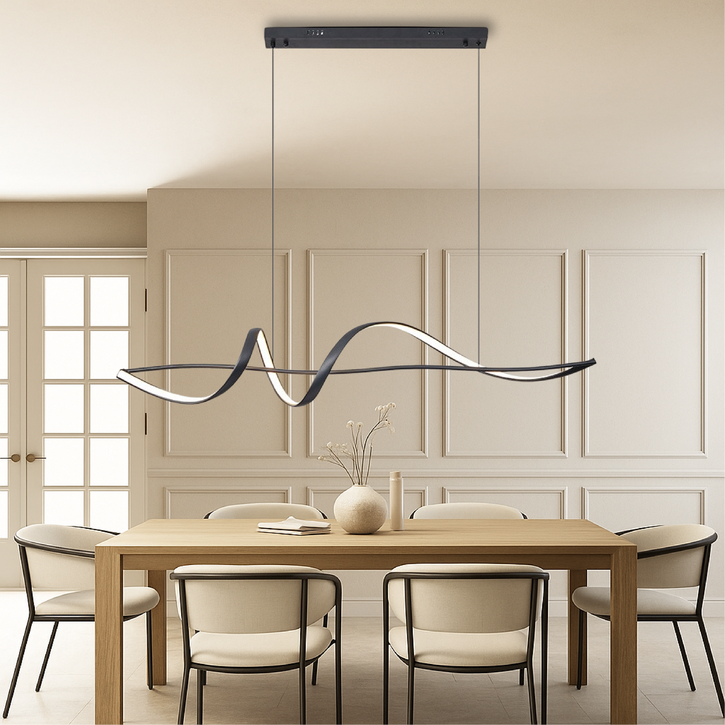 Elegant Glass Hanging Pendant Light - Fesara