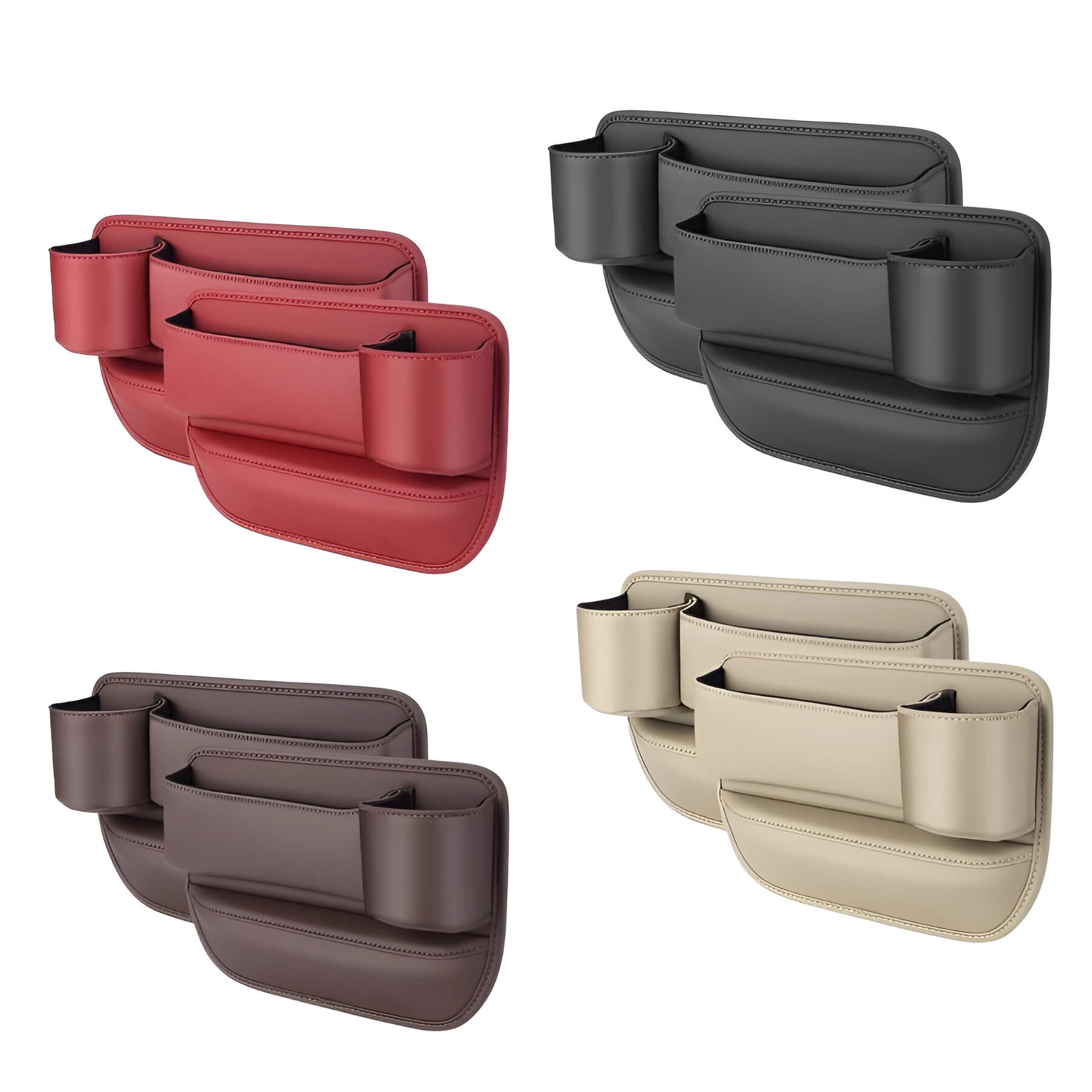 Premium Car Seat Gap Storage with Drink Holder - Fesara