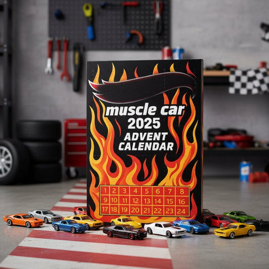 Fun 24-Day Mini Car Advent Calendar Toy Set - Fesara