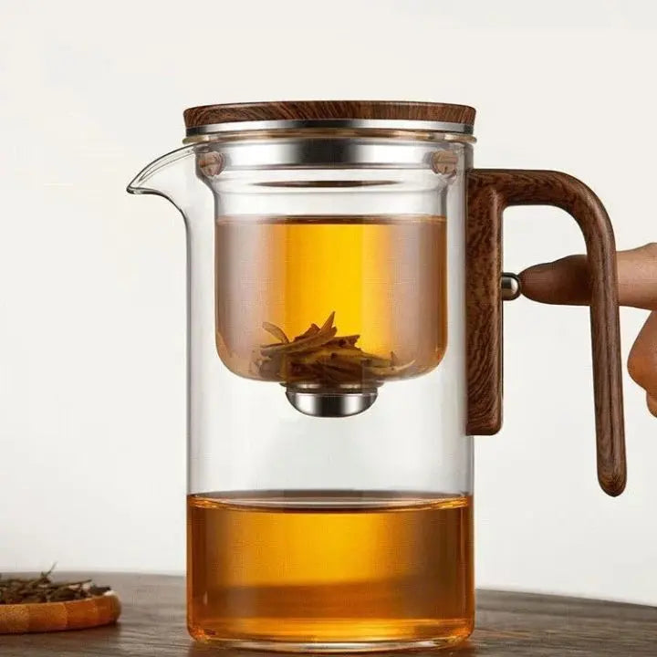 Easy Pour Glass Teapot - Spill Proof for Loose Tea