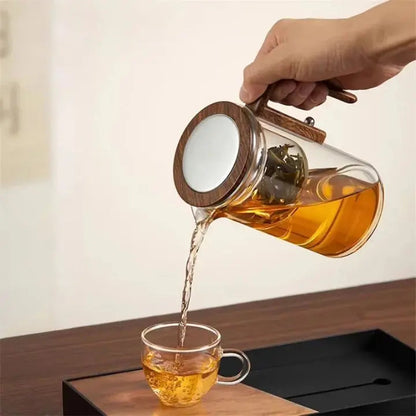 Easy Pour Glass Teapot - Spill Proof for Loose Tea