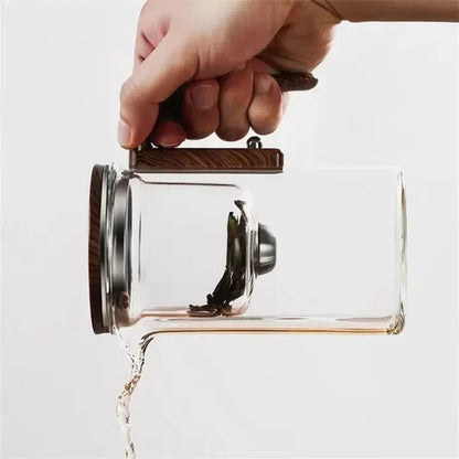 Easy Pour Glass Teapot - Spill Proof for Loose Tea